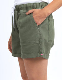 Emma Relaxed Denim Short - Four Leaf Clover