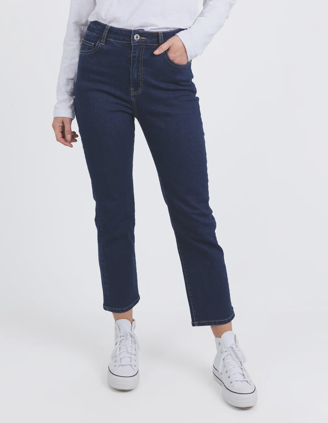 Ada Straight Leg Jean- Saphire Super Dark Wash
