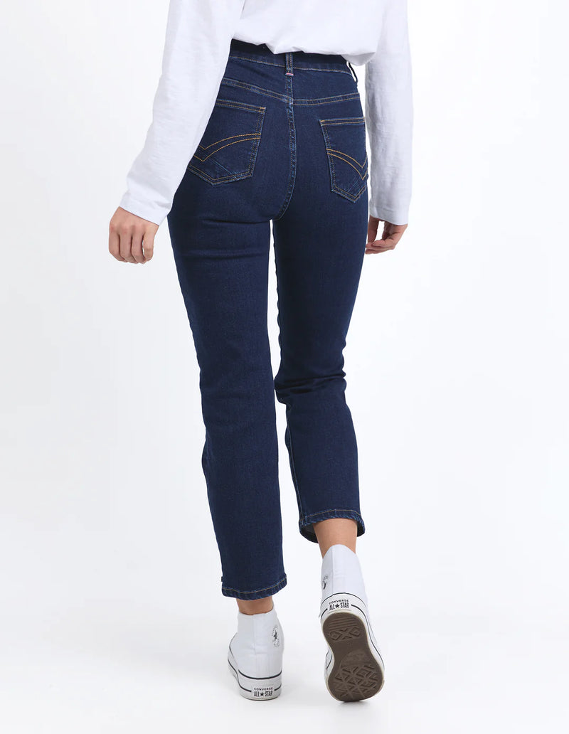 Ada Straight Leg Jean- Saphire Super Dark Wash