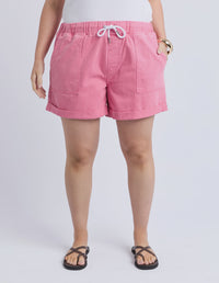 Emma Relaxed Short- Chateau Rose