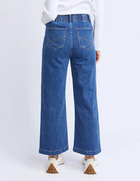 Alyssa Front Pocket Jean- Mid Blue Wash