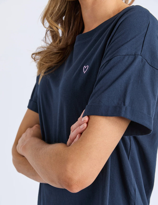 Hallis Tee - Navy