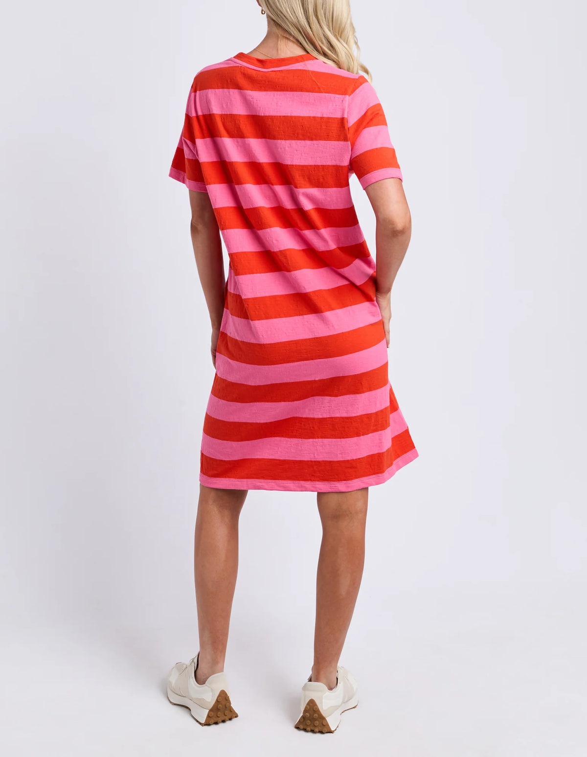 Spritz Stripe Dress - Tang/Pink Lemonade Stripe