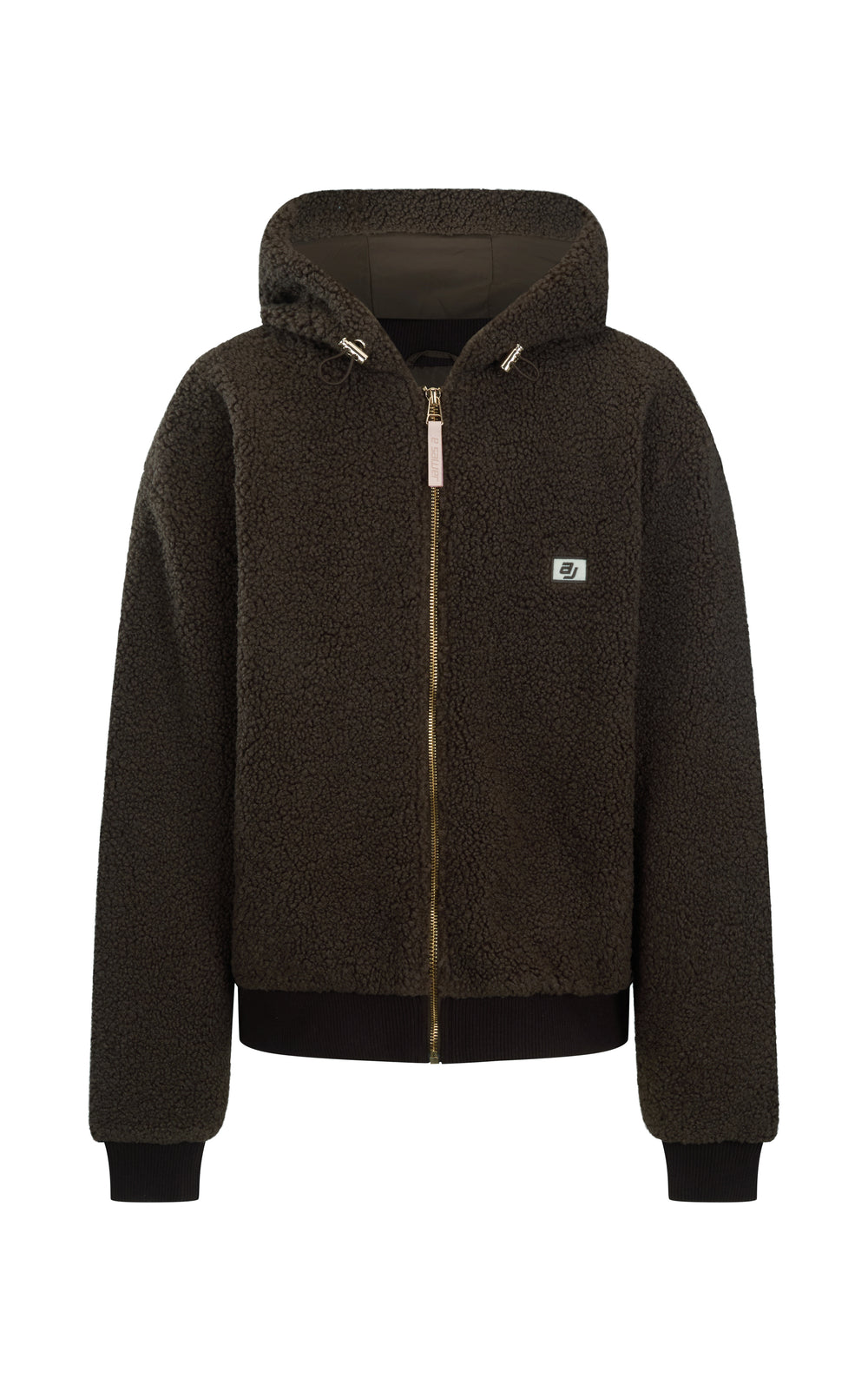 Sherpa Hooded Jacket - Dark Chocolate