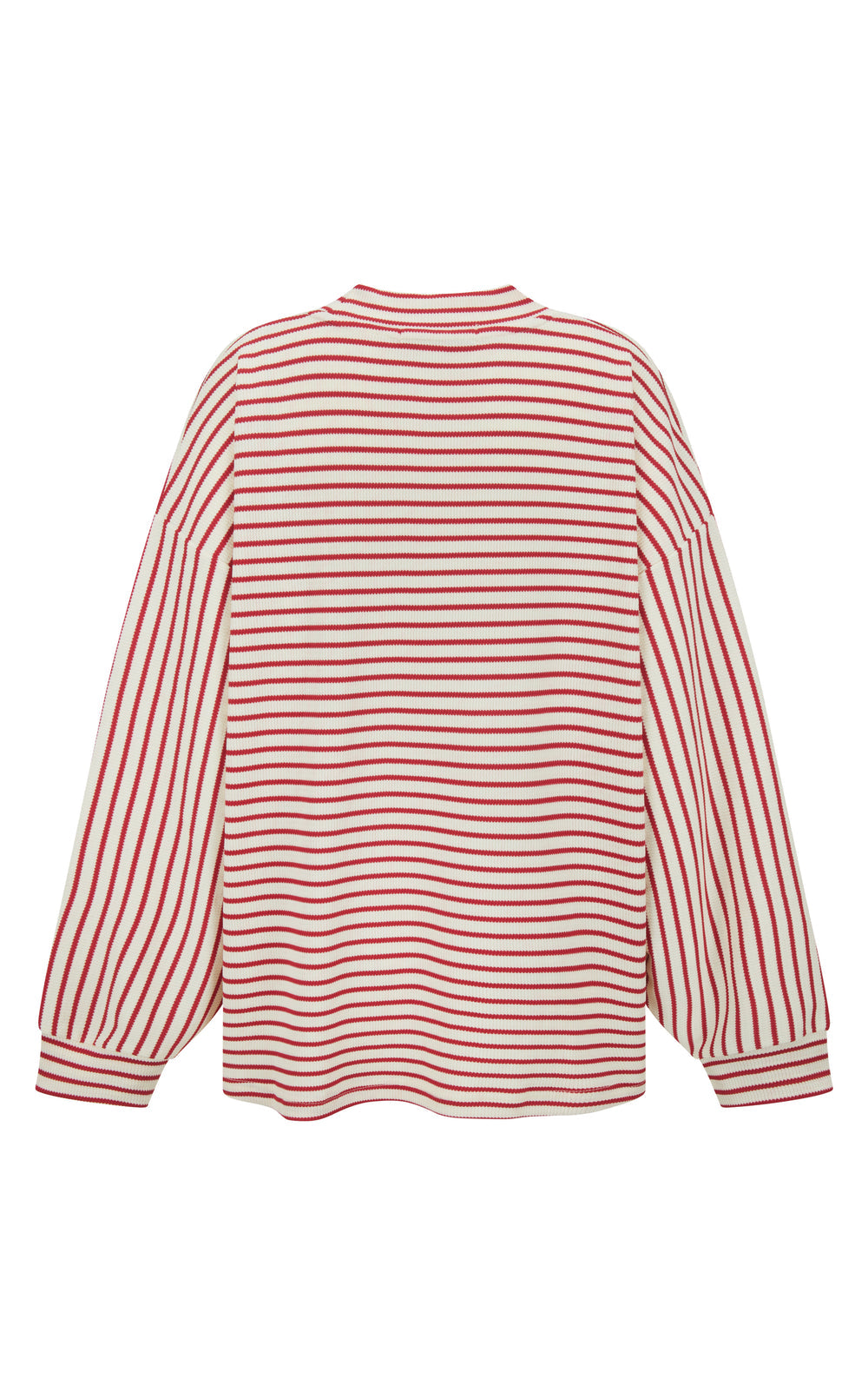 AMJ Waffle Long Sleeve Top Red Alert