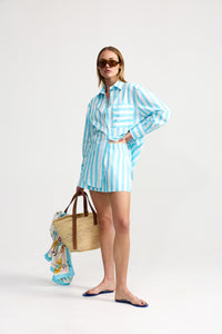 Buddy Shirt- Caribbean Stripe