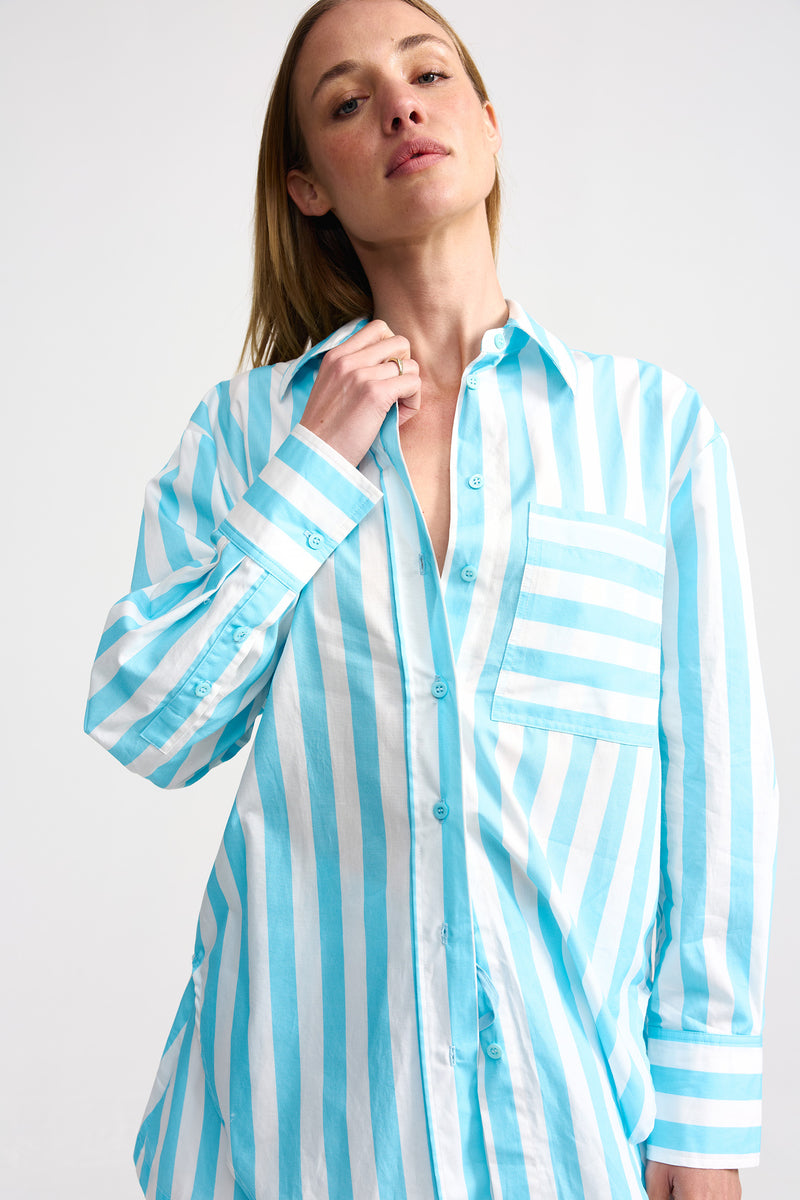 Buddy Shirt- Caribbean Stripe