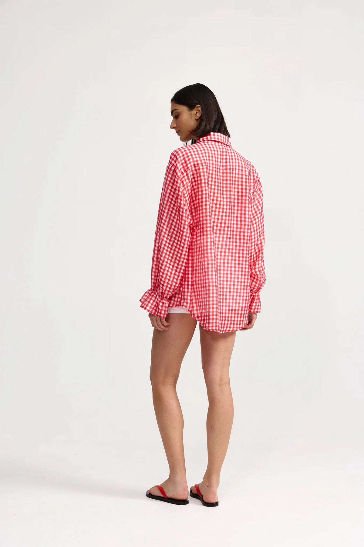Chiara Shirt in Ruby Gingham