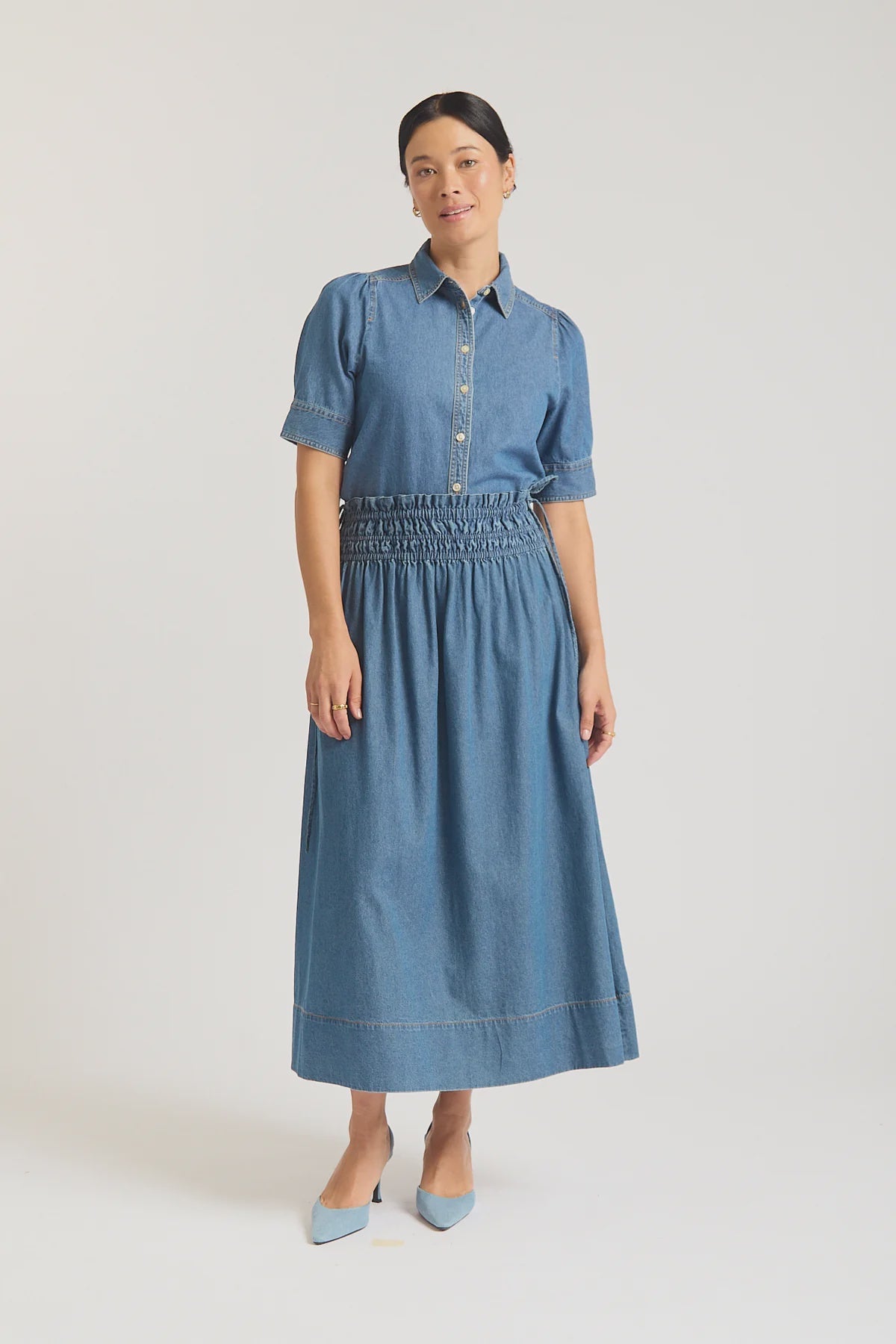 Sylvie Skirt- Denim