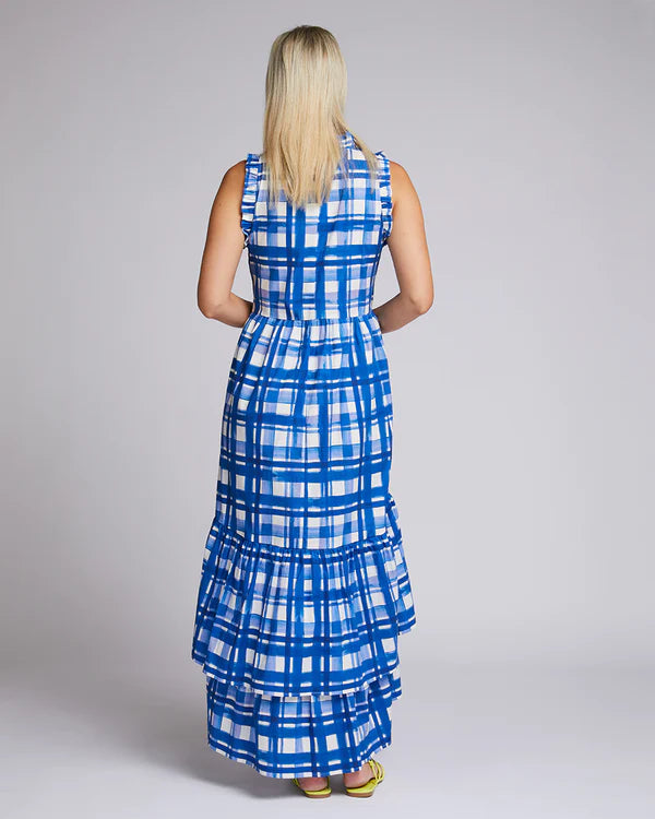 Annalise Dress - Brushstroke Check