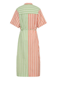 Pool Midi Dress - Mint/Coral