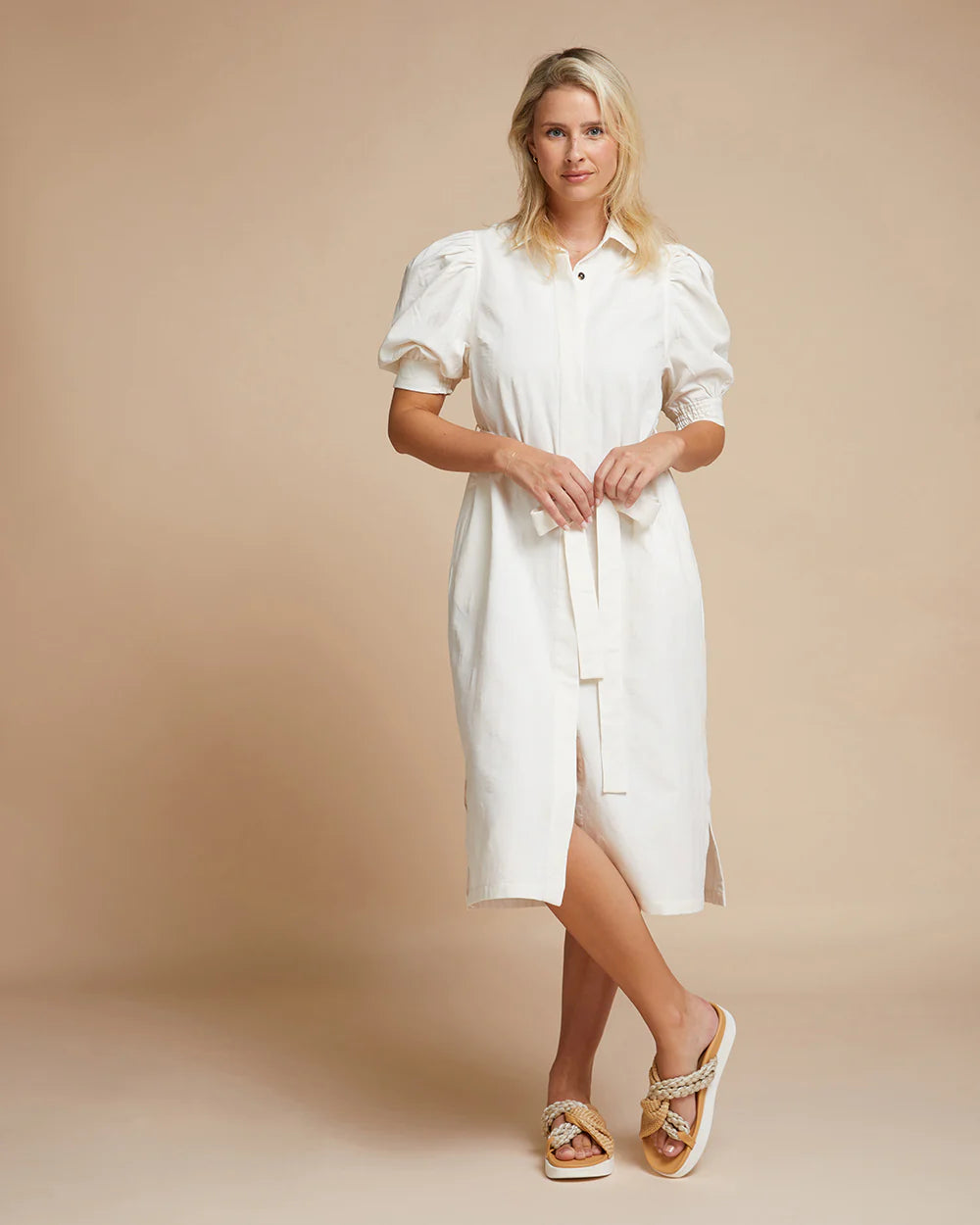 Barcelona Dress - Vanilla Dot