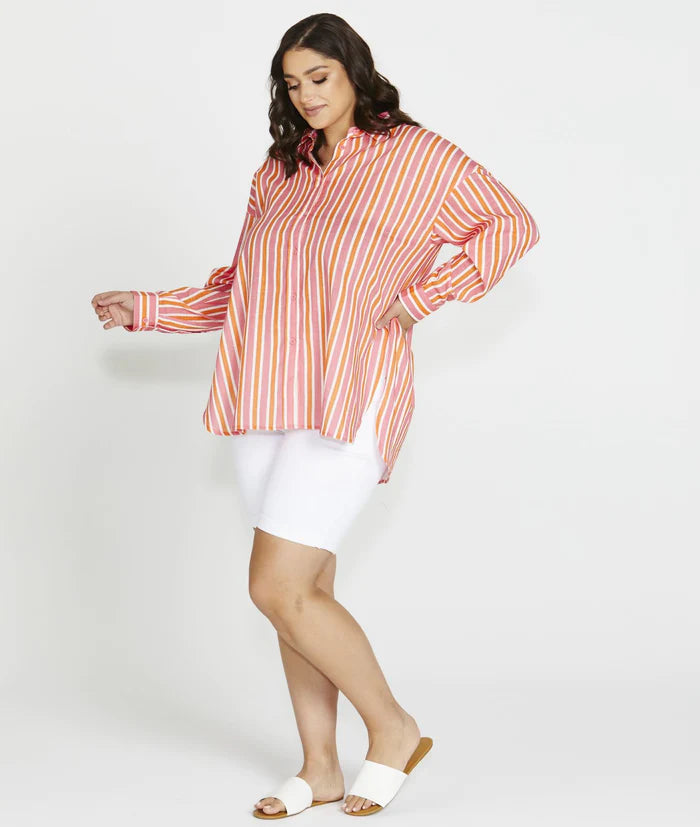Quinn Shirt - Sundown Stripe