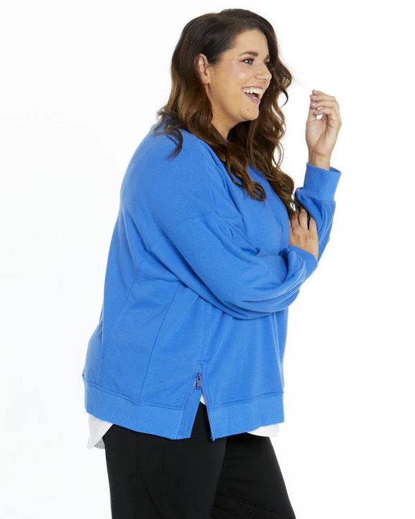 Cali Cloud Fleece Jumper - Deep Blue