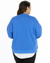 Cali Cloud Fleece Jumper - Deep Blue