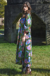 Floral Flair Dress- Brush Strokes