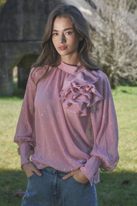 Sew Fancy Blouse- Pink