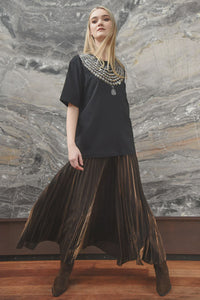 Forever Long Skirt- Brown
