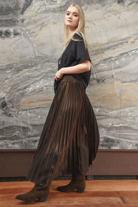 Forever Long Skirt- Brown