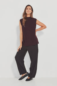 Cherish Vest- Black Cherry