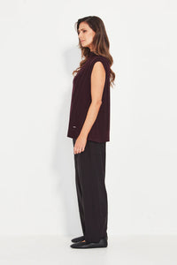 Cherish Vest- Black Cherry