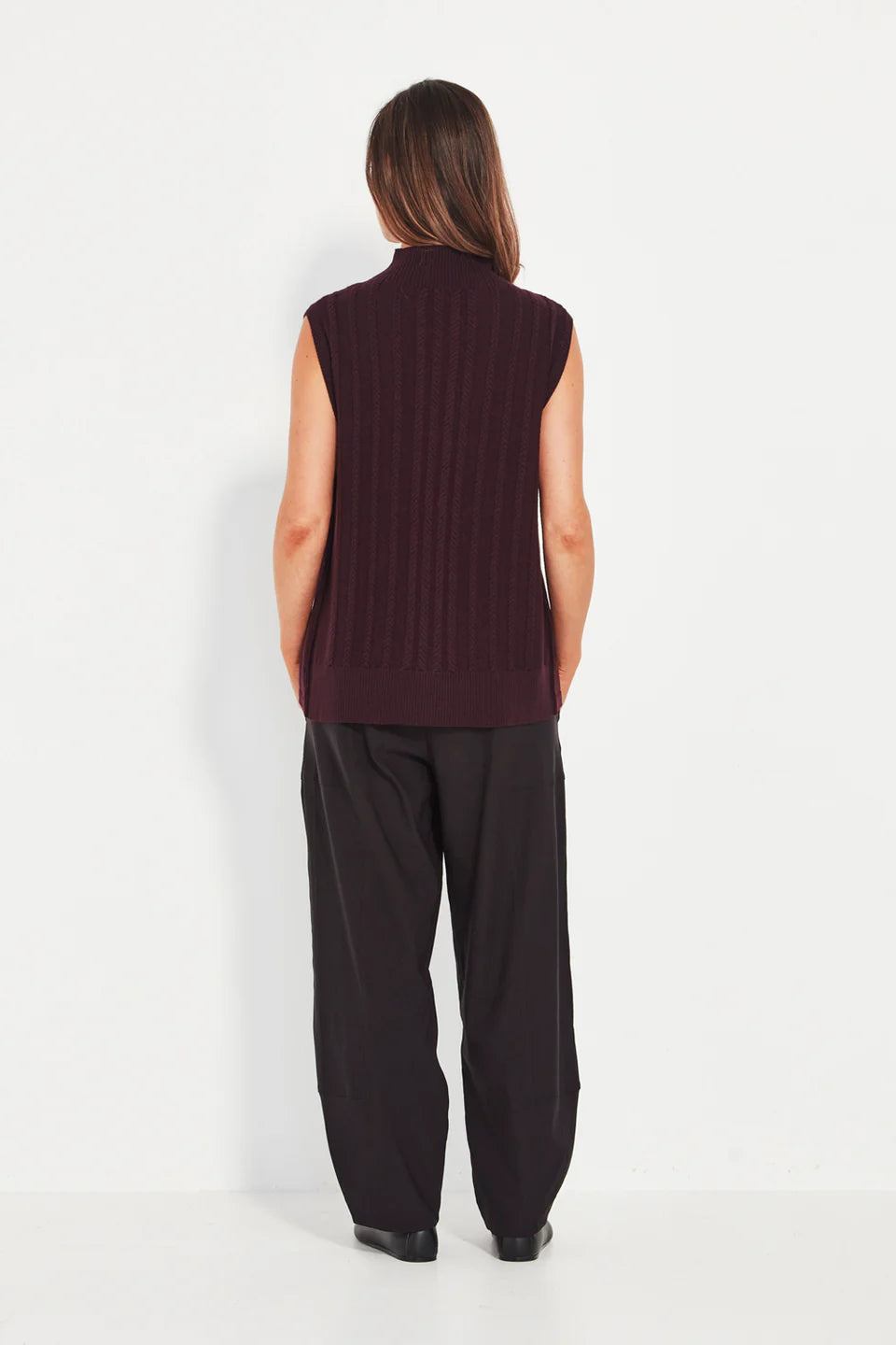 Cherish Vest- Black Cherry