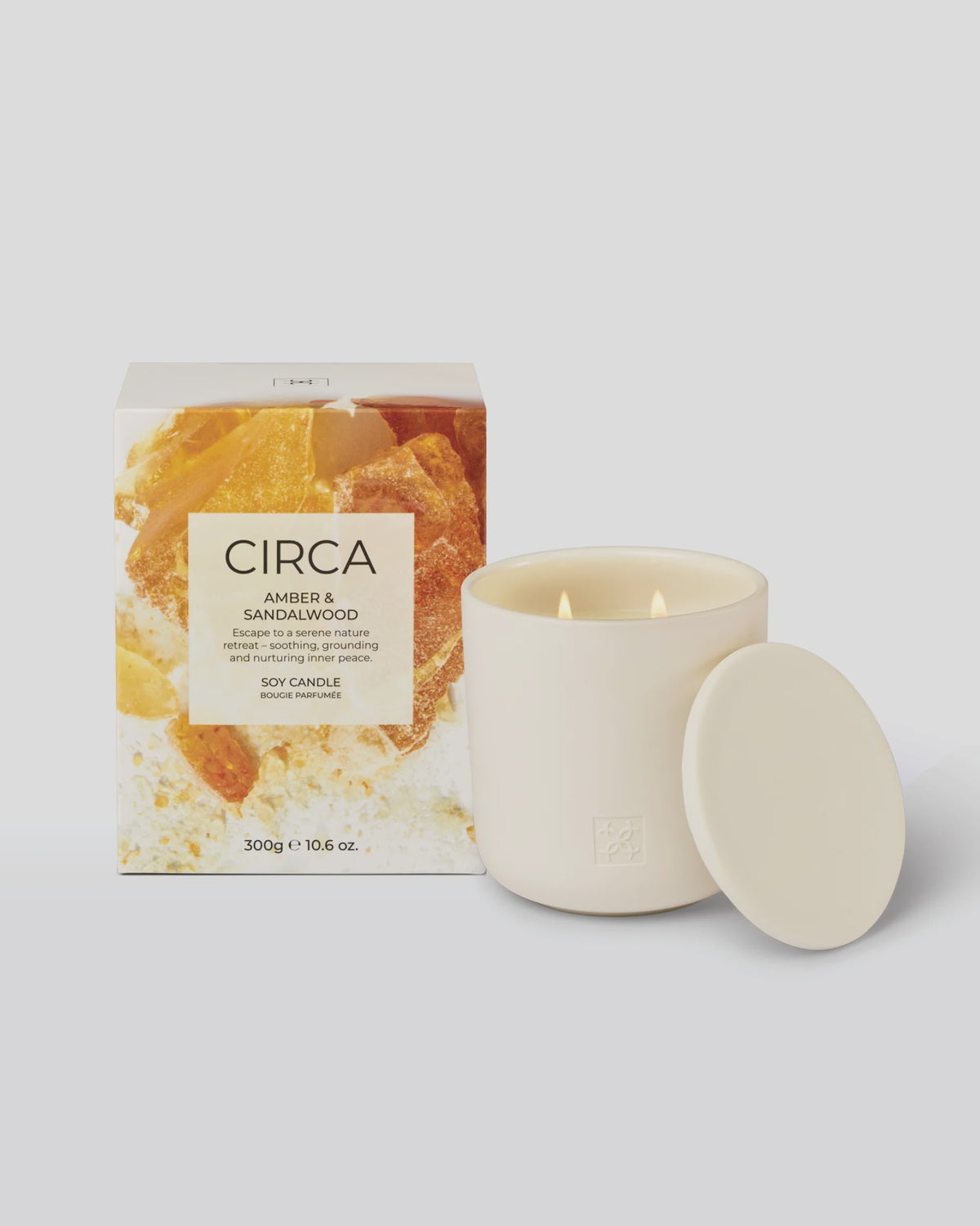 Amber and Sandalwood Candle 300g