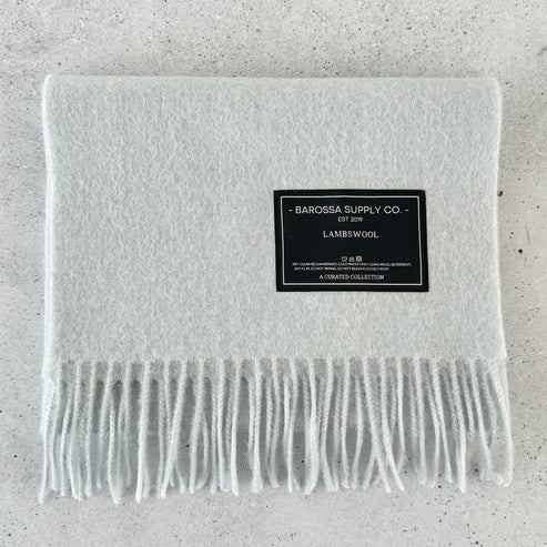 Lambswool Scarf / Pastel Blue