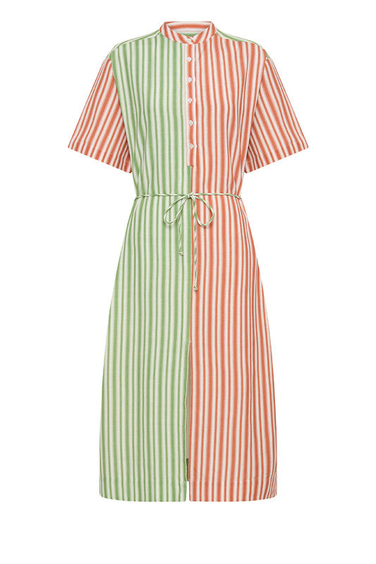 Pool Midi Dress - Mint/Coral