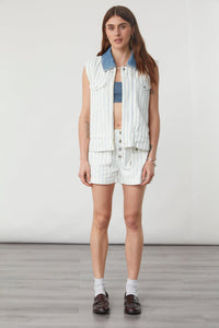 Billie Vest - Faded Stripe