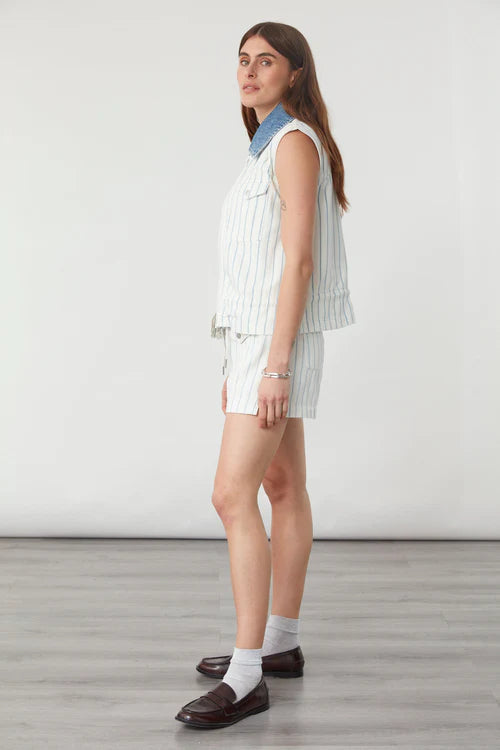 Billie Vest - Faded Stripe