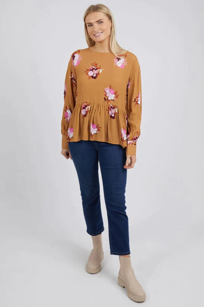 Butterscotch Posy Floral Blouse