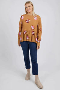 Butterscotch Posy Floral Blouse