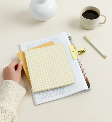 Butter Gingham / Signature Notebook