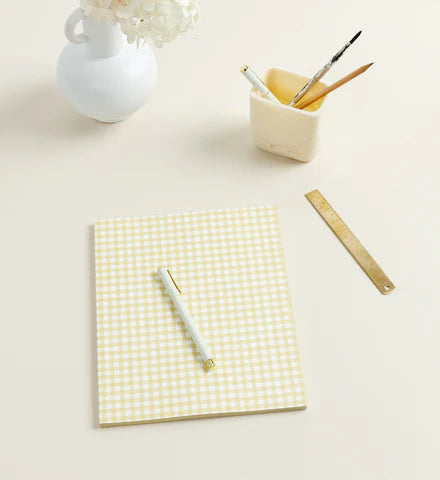 Butter Gingham / Grande Notebook