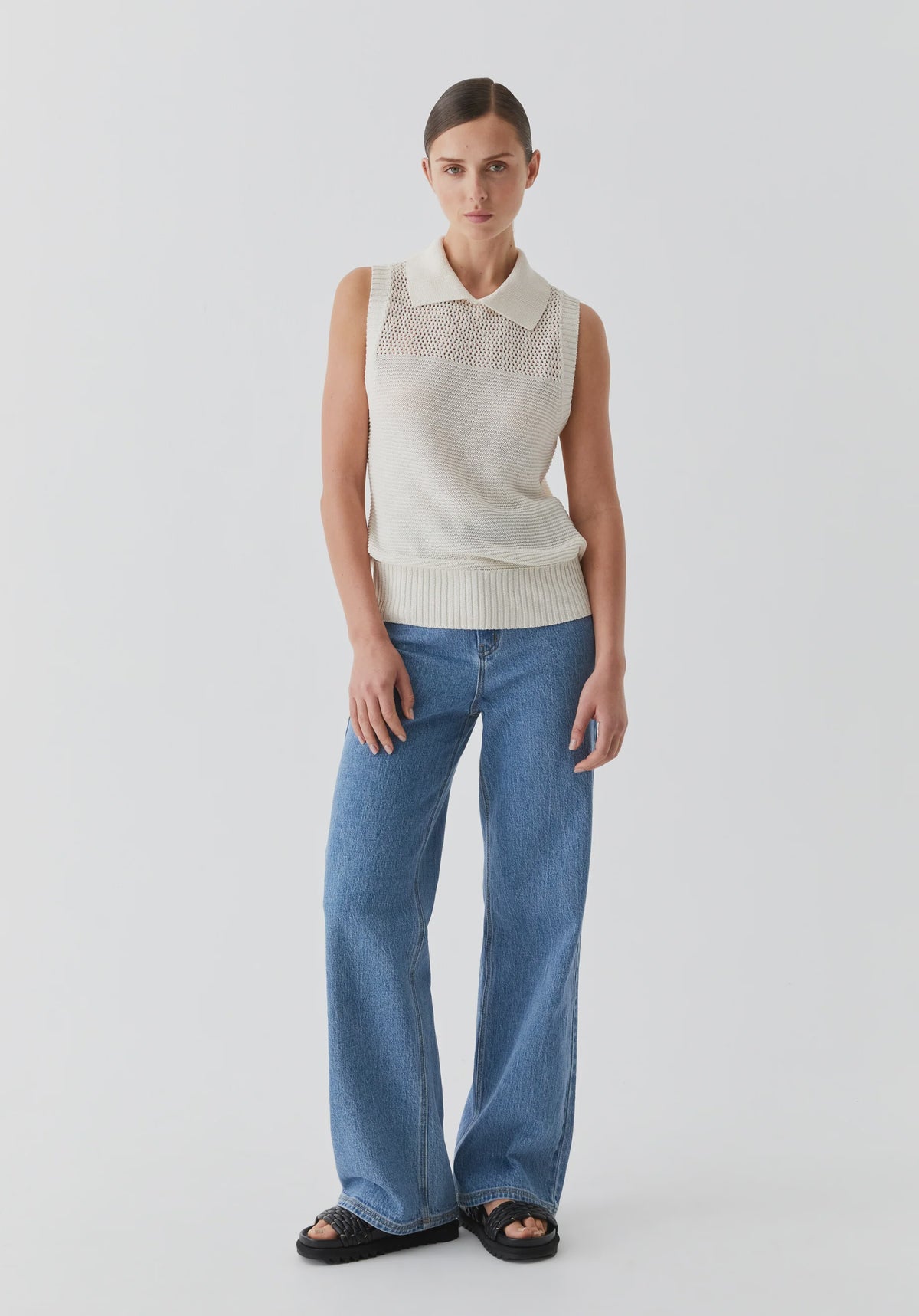 Emme Knit Vest / Milk