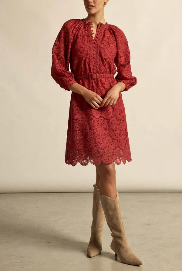 Wisp Dress- Raspberry