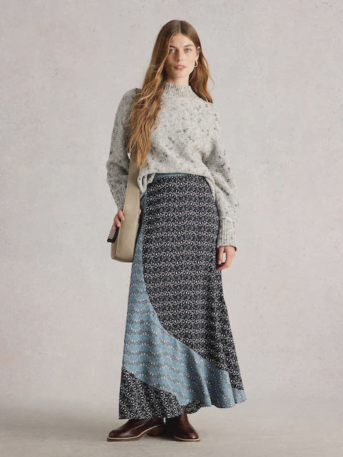 Sara Maxi Skirt- Blue Multi