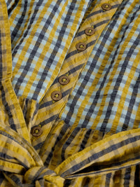 Clementine Check Midi Dress