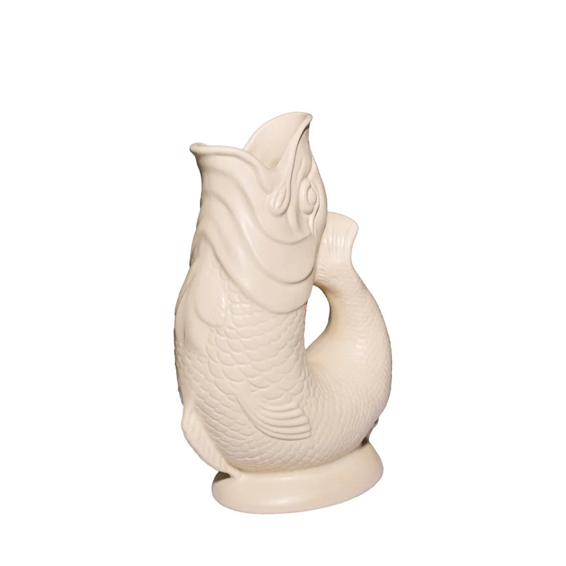 Matt Sand Gluggle Jug Small