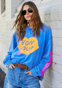 Bonjour Washed Blue Sweat / Ocean Blue