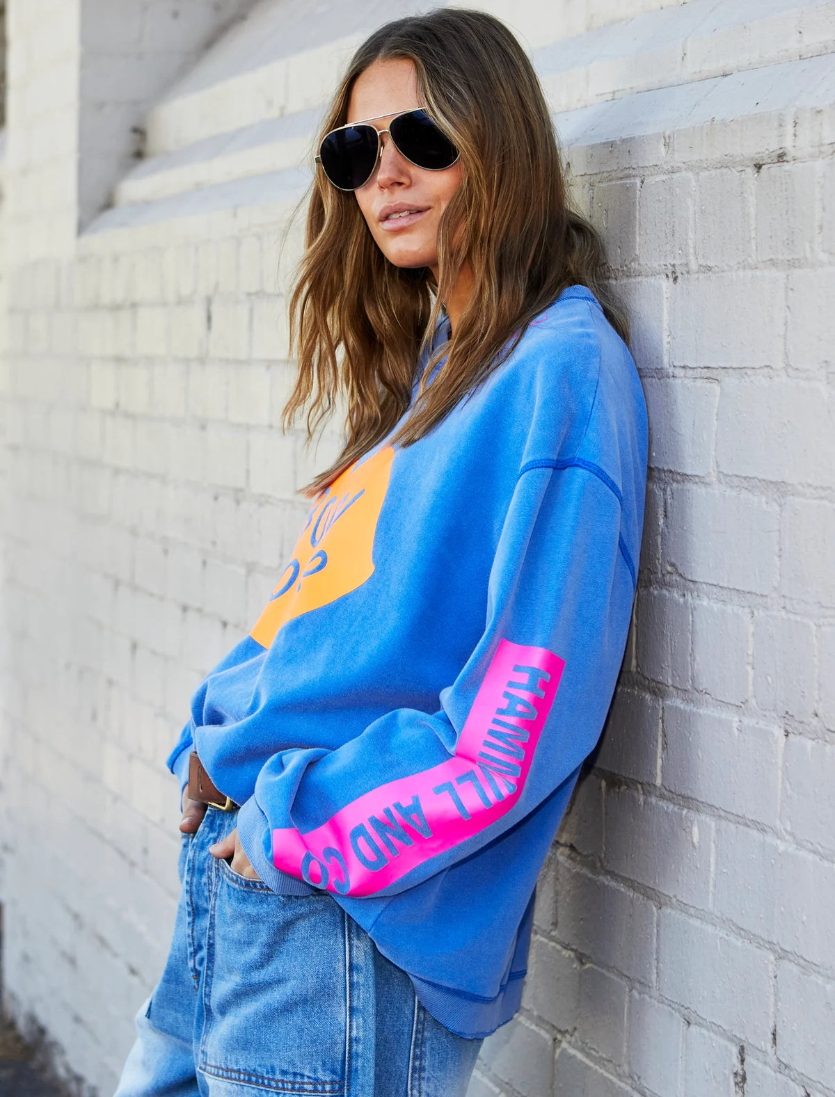 Bonjour Washed Blue Sweat / Ocean Blue