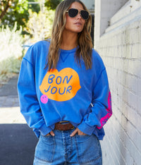 Bonjour Washed Blue Sweat / Ocean Blue