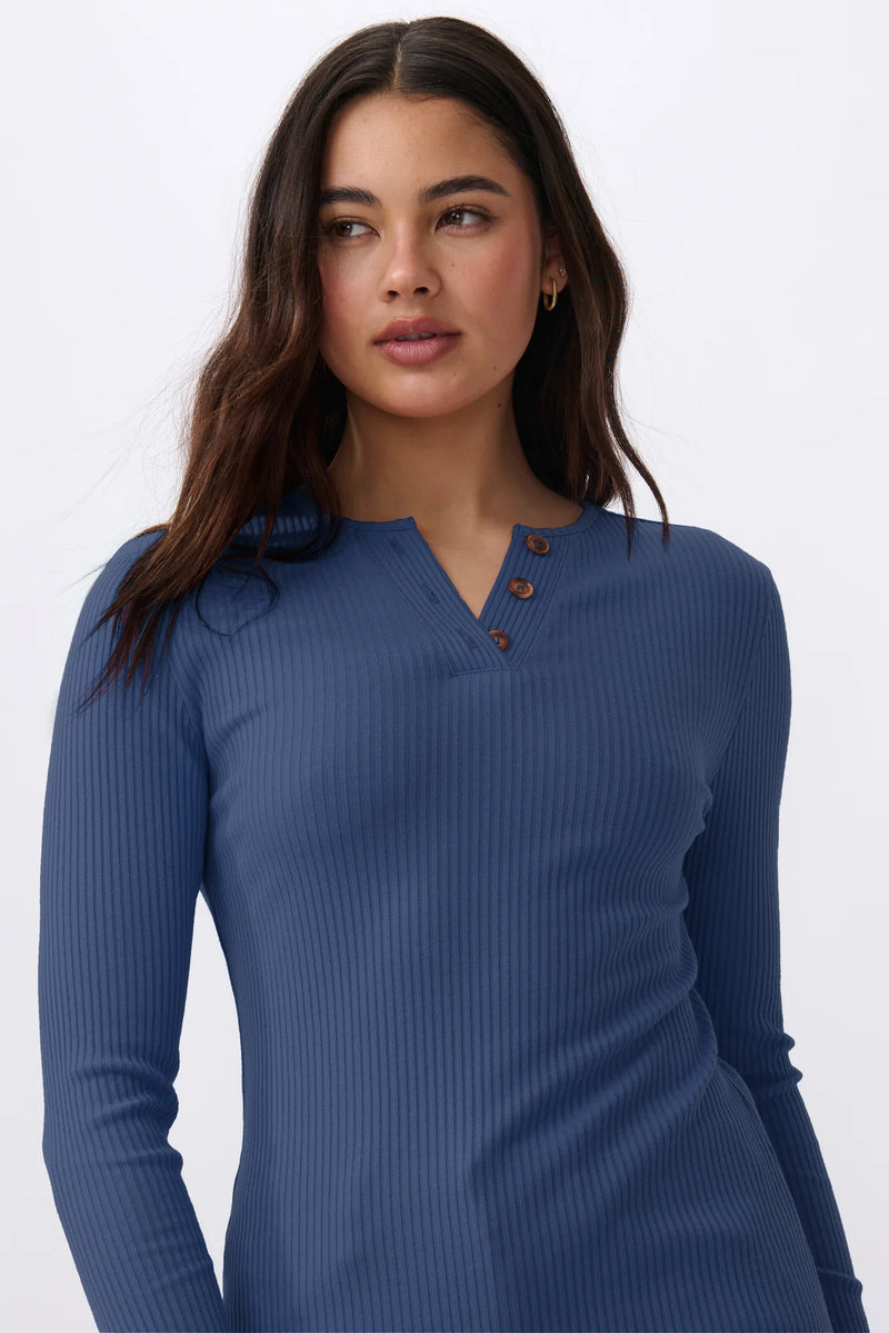 Heather Top / Navy