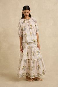 ADIRA SKIRT - JASMINE NUDE