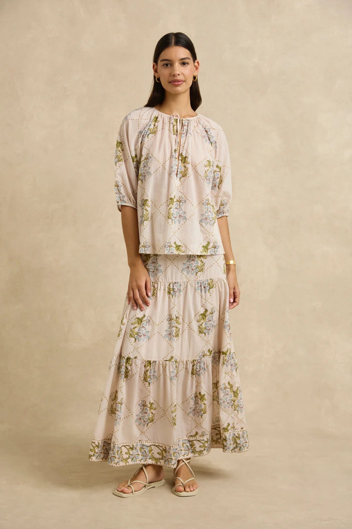 ADIRA SKIRT - JASMINE NUDE