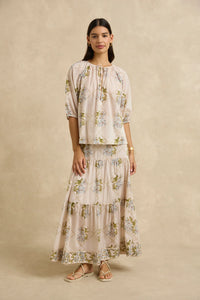 ADIRA SKIRT - JASMINE NUDE