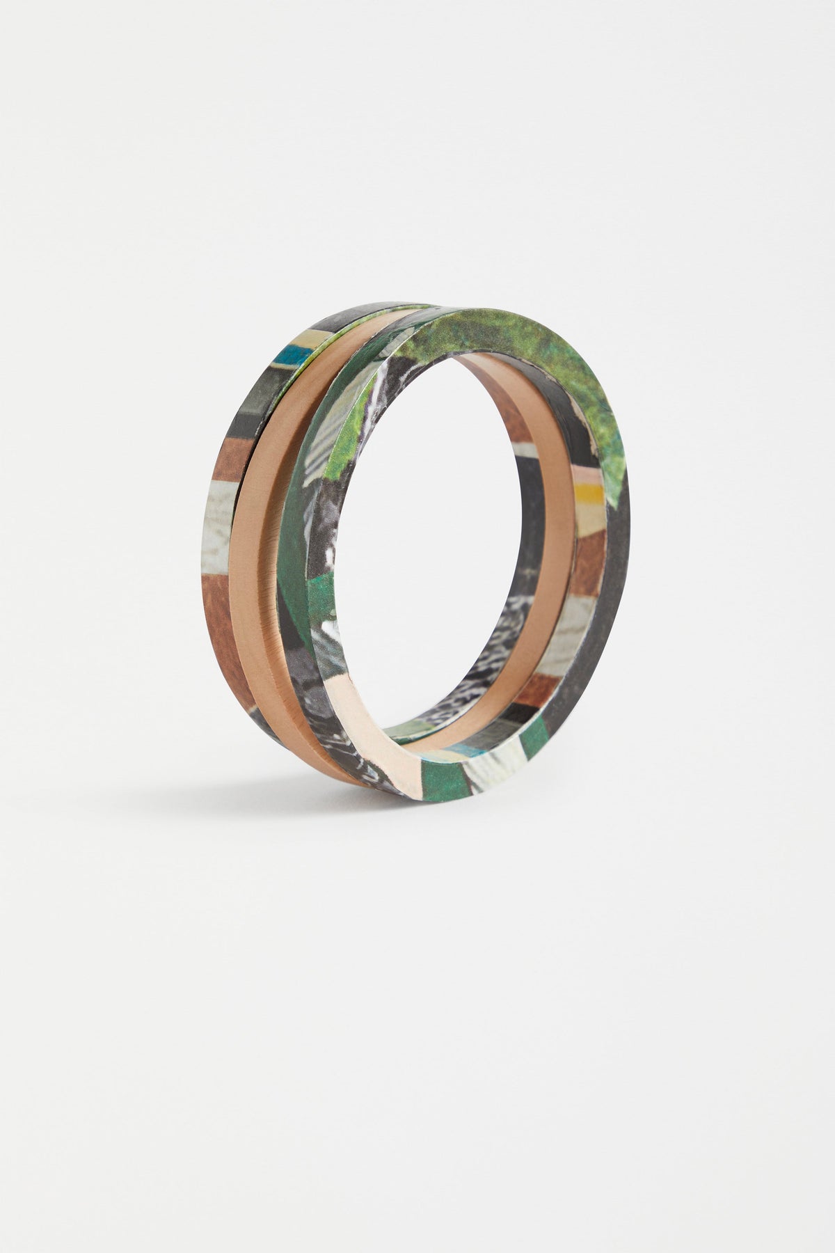 Deca Bangle Set / Luna Print