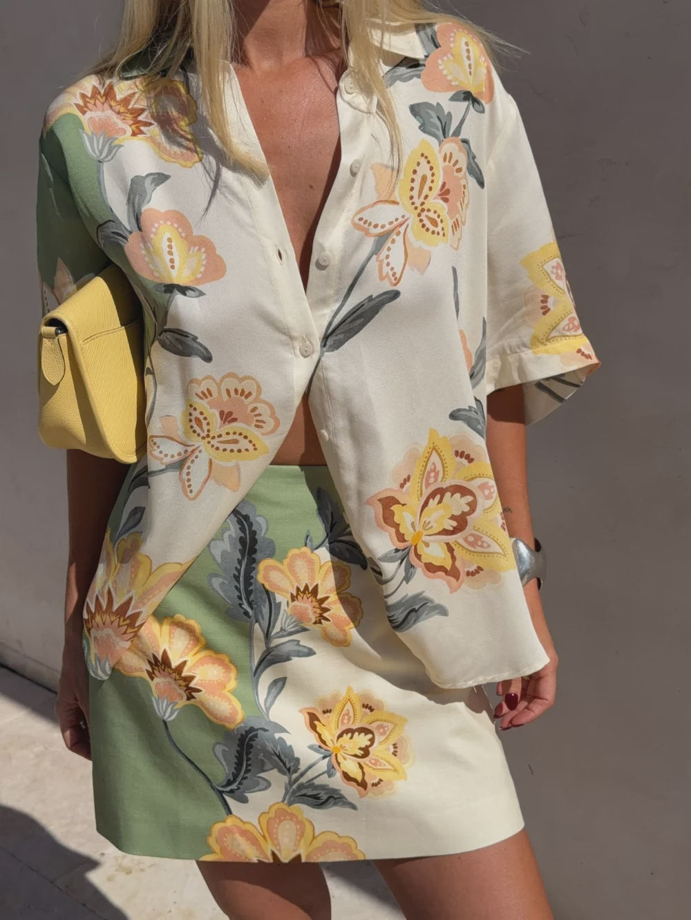 Lotte Shirt - Green Cream