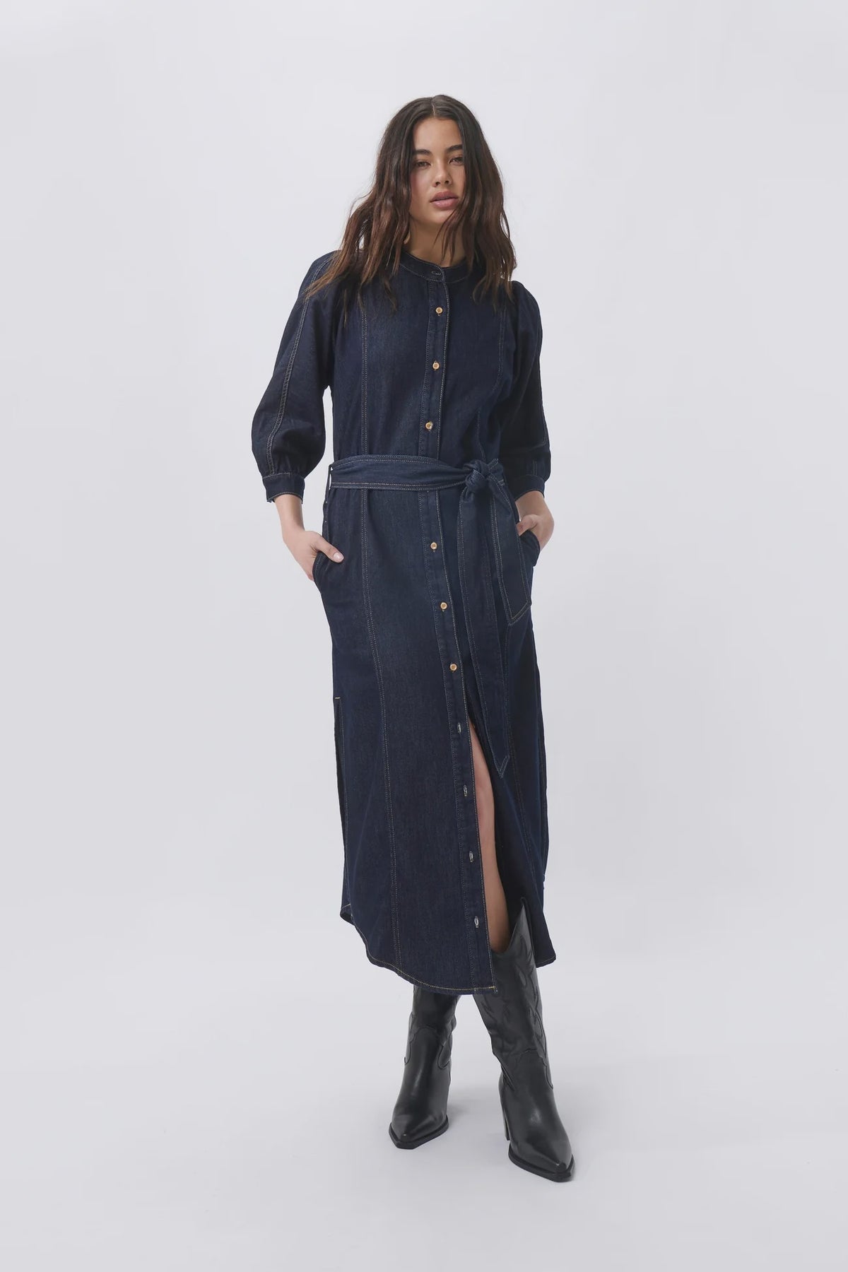 Isla Dress / Indigo